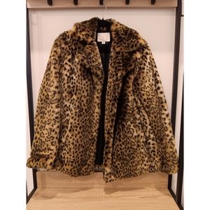 Soft leopard print coat